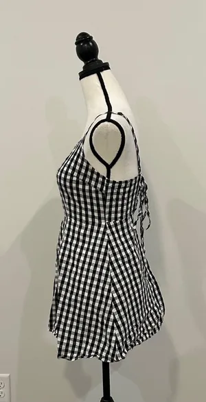 Gingham Skater Dress Multiple Size XS thumbnail 3