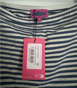 Edikted Tube Top Blue and White thumbnail 3