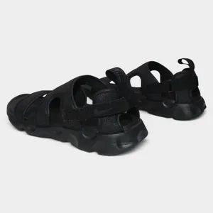 Nike Owaysis Sandals Women 7 Triple Black Adjustable Sport thumbnail 6