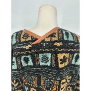 Acoa Sherpa Cardigan Jacket Boho Outdoor Oversized Hiking Women's Size‎ Large thumbnail 5