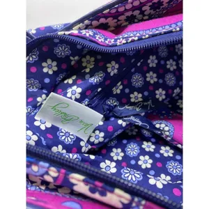 Vera Bradley Blue Pink Quilted Fabric Tote Bag thumbnail 13