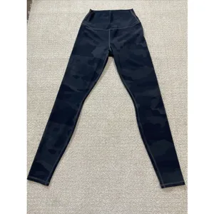 Alo Yoga High Waist Camo Vapor Leggings Black Camouflage Size S thumbnail 4