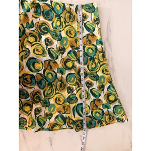 Boden Womens Green Yellow Abstract Floral A-Line‎ Mini Skirt With Pockets Sz 4 thumbnail 7