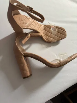 Nude dancing or church shoes..Brand Inc. clear band across toes.. thumbnail 2