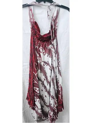 Ingkarat Women's Festher Print Convertible Halter Maxi Dress/Skirt OS thumbnail 3
