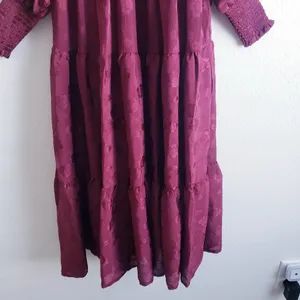 Baltic Born Stockholm Smocked Midi Dress Long Sleeve New Without Tags thumbnail 5