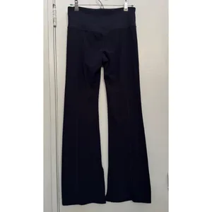 Athleta Barre Slim FlareSplit Hem Pants in Navy Size Medium thumbnail 3