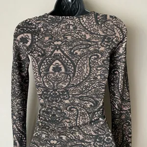 Topshop sz XS black‎ cream lace bodycon dress thumbnail 7