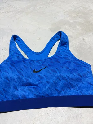 Nike Blue Racerback Sports Bra medium thumbnail 2