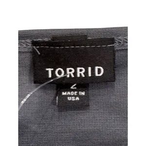 Torrid Off Shoulder Peplum Top dark gray, Torrid Size 2 / 2X (18/20) NEW NWT thumbnail 5