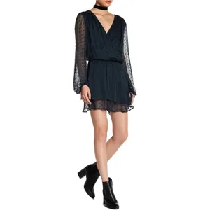 Free People Daliah Sheer Swiss Dot Whimsigoth Festival Mini Dress thumbnail 3