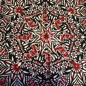 Grateful Dead Red floral dancing bears NWT bandana thumbnail 5