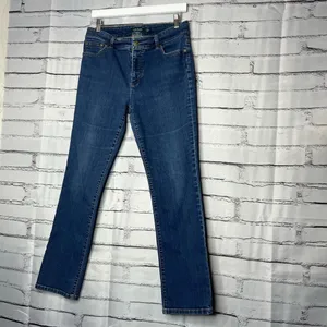 Lauren Ralph Lauren Straight Jeans 10 Stretch Mid‑Rise Ankle Streetwear Denim thumbnail 8