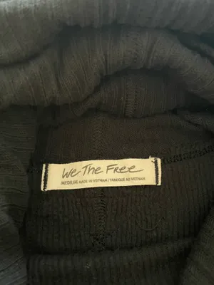 Free People Black Long Sleeve Top Medium Women’s thumbnail 7