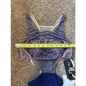 Sherri Hill Purple Beaded Side Cut Out Prom Dress Homecoming Size 00 NWT thumbnail 5