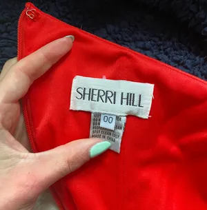 Sherri Hill Red Gown thumbnail 4