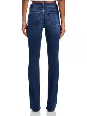 7 For All Mankind Kimmie Bootcut Jeans High Waves Wash Size 27 thumbnail 3