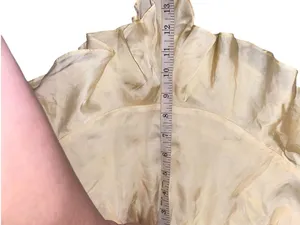 Anthropologie Ruffle Sleep Satin Shorts butter Yellow Cream Romantic Bloomers thumbnail 6