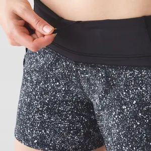 Lululemon Run Times Short in Mini Splatter White Black Size 6 thumbnail 6