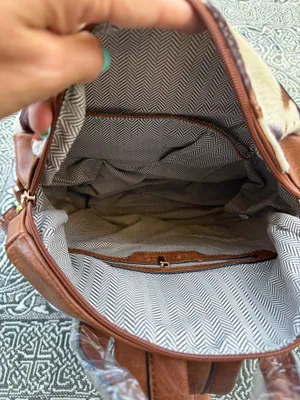 NWOT Jen & Co. AMELIA BACKPACK WITH GUITAR STRAP Brown thumbnail 4