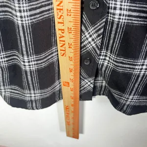 SWIXXZ Flannel‎ Button Shirt Medium Chrome Grunge Emo Skater thumbnail 6
