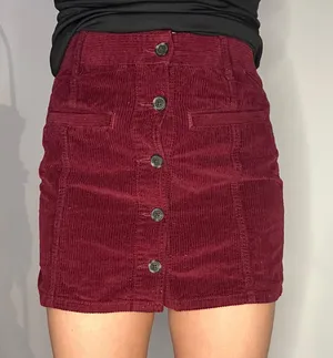 American Eagle Velvet Button Up Skirt thumbnail 1