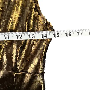 NBD Dinara Mini Dress Womens S Gold Sequin‎ Asymmetrical Sparkly Night Out Party thumbnail 11