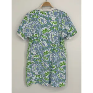 Gretchen Scott Serve It Up Dress XL Blue Green Flora Periwinkle Preppy Coastal thumbnail 7