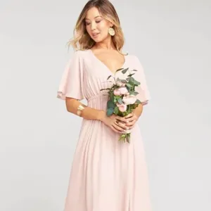 Show Me Your Mumu $198 Bridesmaid Dress‎ Pink Emily Empire Waist Gown Maxi thumbnail 3