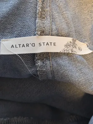 Altar'd State Light Blue Denim Skirt thumbnail 13