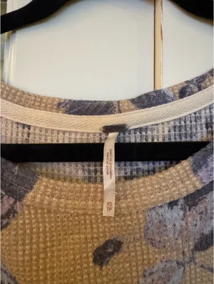 Free People We the Free Winter Bloom Sweater Top thumbnail 3