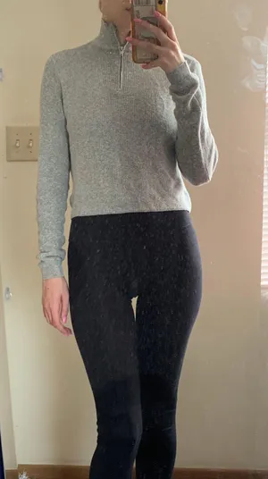 Brandy Melville Cropped Quarter Zip Sweater thumbnail 1