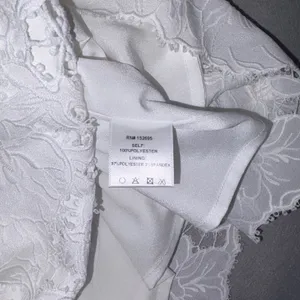 Layered with Love White Lace Mini Dress Bow Straps V-Neck Sleeveless Small NWT thumbnail 6