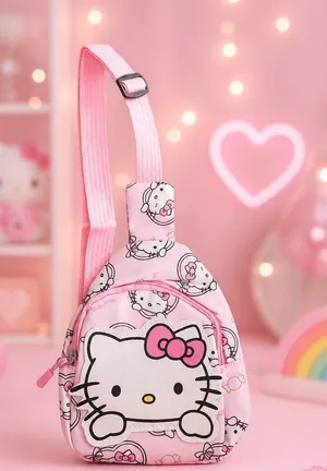 Sanrio Hello Kitty Mini Sling Adjustable Strap Backpack NWT thumbnail 1