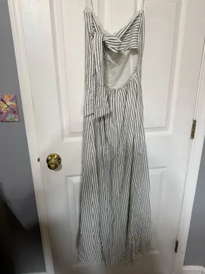strapless dress Gray thumbnail 2