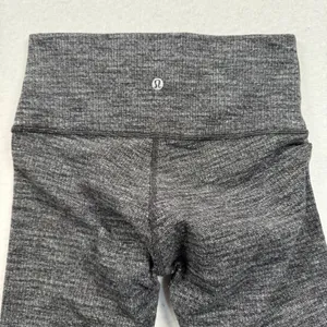 Lululemon Wunder Under Legging Women 4 Heathered Black Space Dye High Rise Tight thumbnail 7