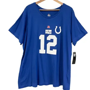 Indianapolis Colts Majestic NFL T-Shirt‎ Womens 2X Luck 12 Football Sports Team thumbnail 1