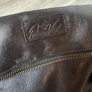 Patricia Nash Valerie Leather Foldover Wristlet Clutch Black Minimalist FLAW thumbnail 4