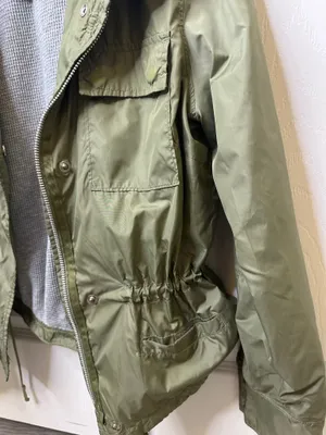 Gap Green Cargo Windbreaker Jacket | Utility Pockets | Cinched Waist | Size XS thumbnail 3