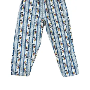 Vintage Disney Mickey Mouse‎ Blue Striped Pajama Bottoms Size Large thumbnail 2