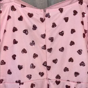 NWT Luxe Wave Size S Pink Heart Patterned Dress thumbnail 12