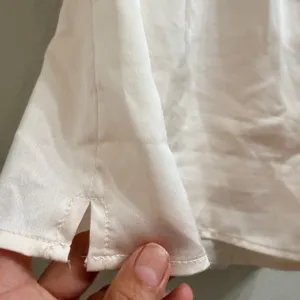 Ellison‎ Satin Pajama Set SS Top and Shorts Beige Size Large Neutral Comfy Soft thumbnail 11