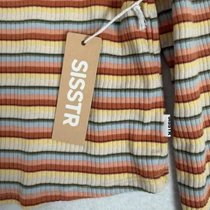 Sisstr Evolution Line Up Long Sleeve Knit Top Womens M Striped Cropped Shirt New thumbnail 4