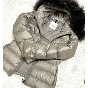 Moncler down  grey jacket for women size 02.(M) thumbnail 1
