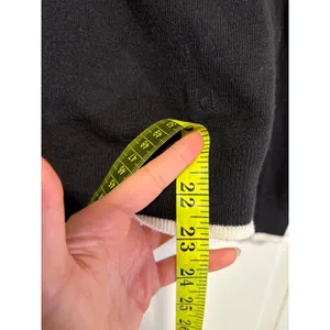 Calvin Klein Women's Black Contrast Trim Crewneck Sweater Size M NWT thumbnail 5