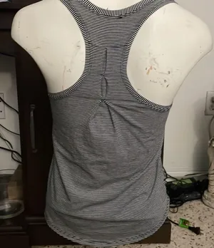 Lululemon tank top black and white stripe thumbnail 4