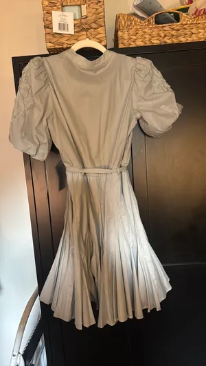 Knee length dress Silver Size 4 thumbnail 2
