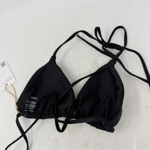Quince Italian Triangle Bikini Top Black NEW Womens Small‎ thumbnail 4