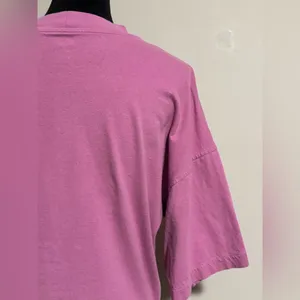 Preloved Uniqlo Pink Oversized Boxy Tee size small thumbnail 8