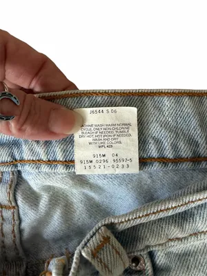Vtg 90s Levi’s 521 jeans light wash tapered leg high rise thumbnail 4
